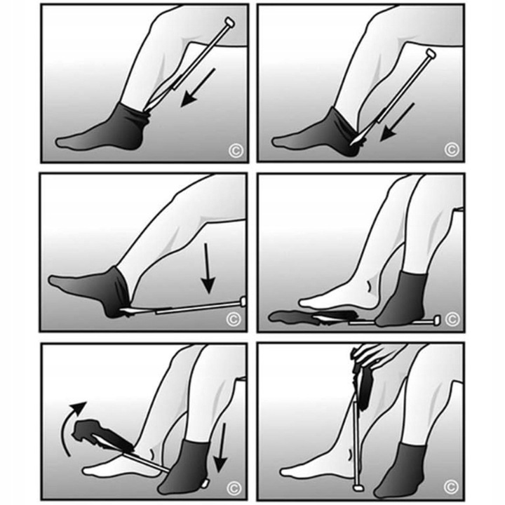 ŁYŻKA DO ZAKŁADANIA SKARPET I BUTÓW SUWAK OBUWIA dla Seniora