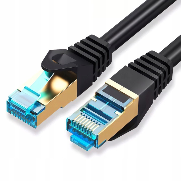 KABEL SIECIOWY LAN PATCHCORD ZŁOTY MIEDŹ + SFTP CAT7 ROUTER kat 7 RJ45 20M