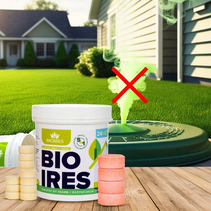 TABLETKI BIO BAKTERIE DO SZAMBA OCZYSZCZALNI USUWA SMRÓD KOŻUCH