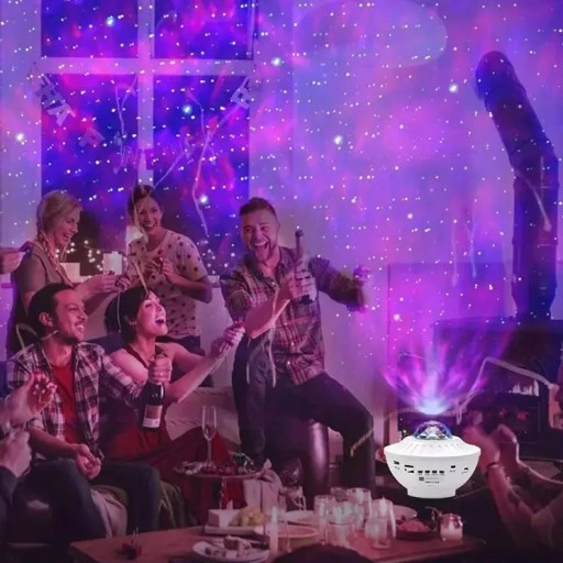 PROJEKTOR GWIAZD LAMPKA NOCNA RZUTNIK LED DO SYPIALNI DLA DZIECI NA PREZENT