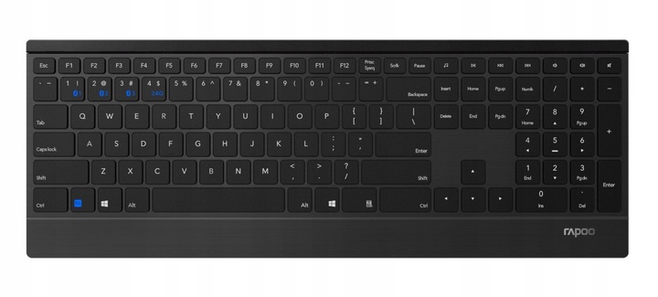 Klawiatura bezprzewodowa RAPOO E9500M BT 4.0 / BT 3.0 / 2.4G Entuzjasta-PC