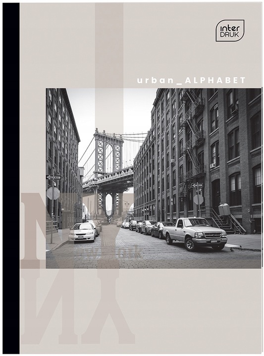 ZESZYT A4 60kart KRATKA MIX OKŁADEK INTERDRUK x5