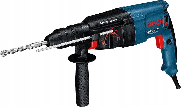 BOSCH MŁOTOWIERTARKA 800W 2,7J + DODATKOWY UCHWYT GBH 2-26DFR +