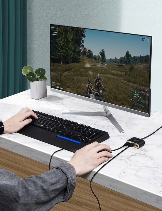 BASEUS 4W1 USB HUB ADAPTER PRZEJŚCIÓWKA KABEL 1M DO LAPTOPA PC