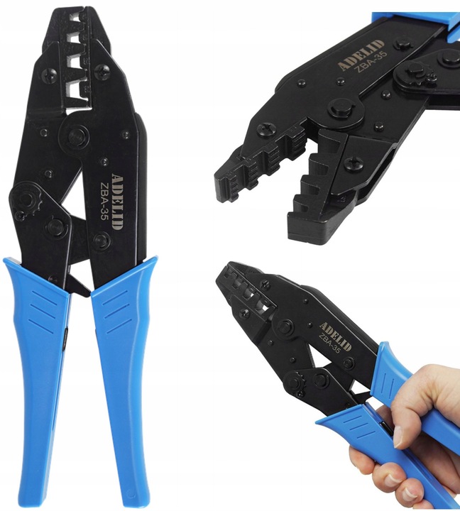 ZACISKARKA PRASKA DO KOŃCÓWEK KABLI TULEJEK 10-35