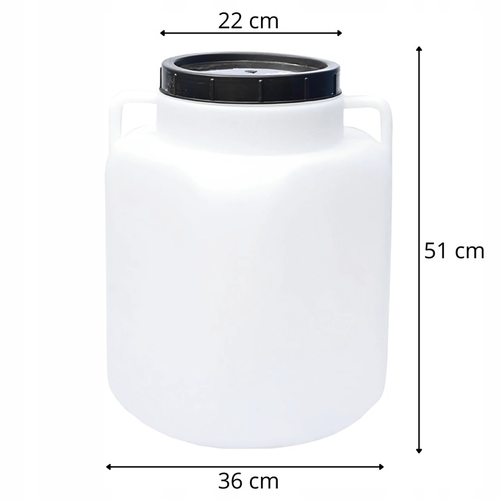 BECZKA 50L ZBIORNIK POJEMNIK NA DESZCZÓWKĘ WODĘ DO KISZENIA PLASTIKOWA