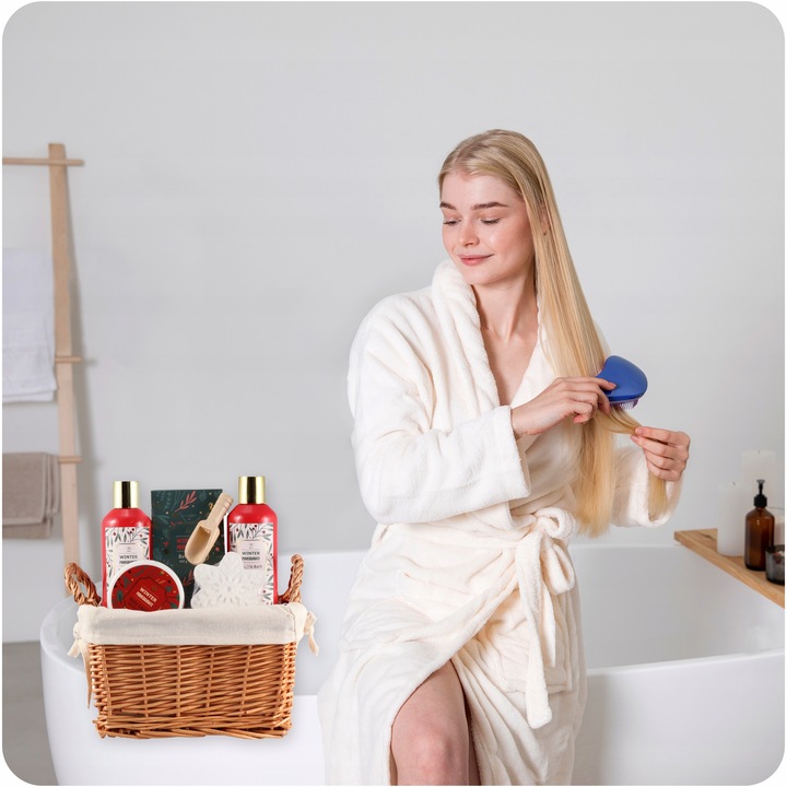 Aurora zestaw kosmetyków w koszu wiklinowym na prezent Grant 5 el żel krem