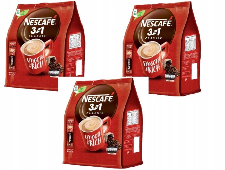 NESCAFE kawa rozpuszczalna 3w1 CLASSIC 28 x 16,5 g