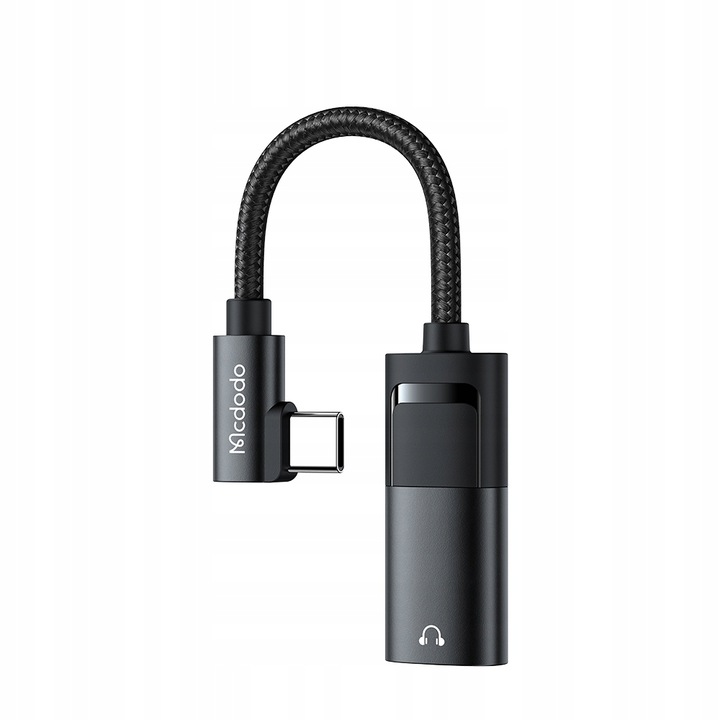 MCDODO ADAPTER USB-C MINI JACK 3,5MM PRZEJŚCIÓWKA KABEL AUX DO SAMSUNG DAC