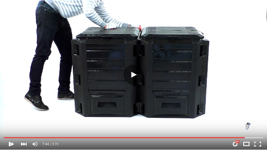 KOMPOSTOWNIK 1200L TRZY KOMORY NOWY MODEL