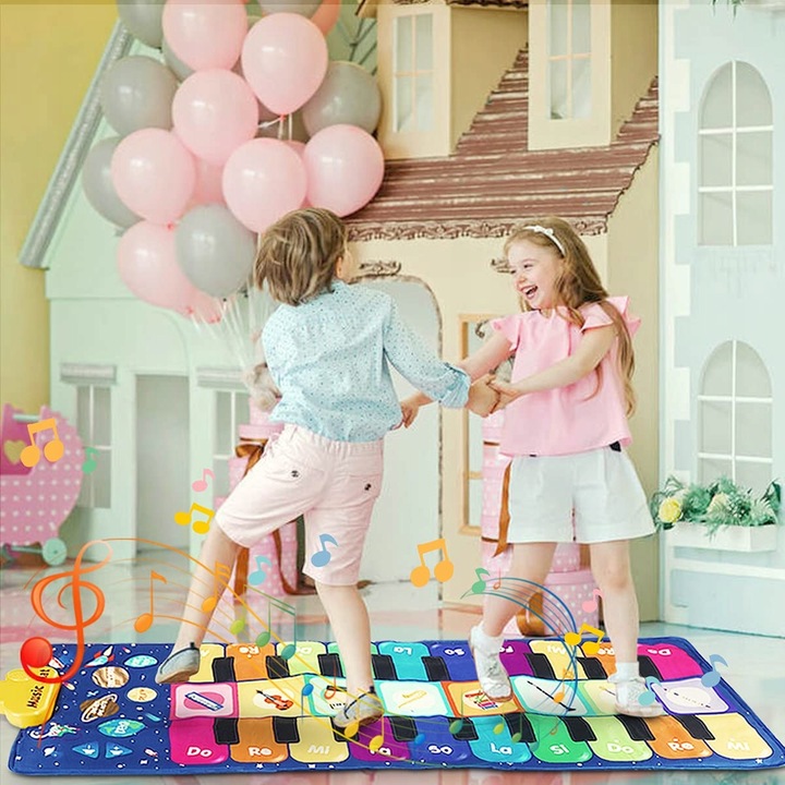 MATA DO PIANINA MUZYCZNA INTERAKTYWNA GRA DO TAŃCA DLA DZIECI PREZENTY DUŻA