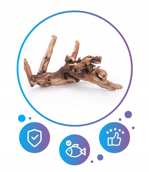 NATURALNY KORZEŃ DO AKWARIUM DESERT ROZMIAR M 20CM