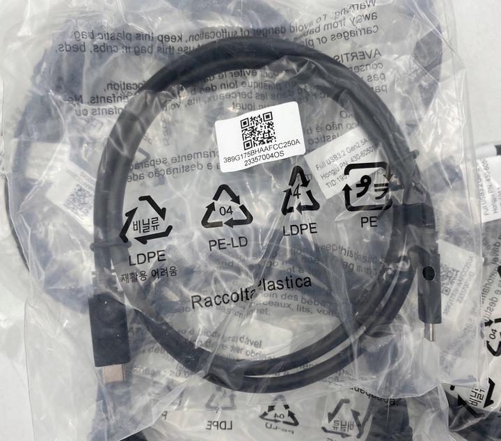 Kabel do monitora i ładowania 4k USB C 3.2 Thunderbolt 100W 1m