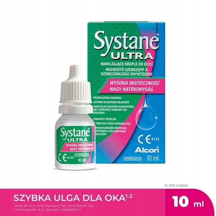 Systane ultra, nawilżające krople do oczu, 10 ml