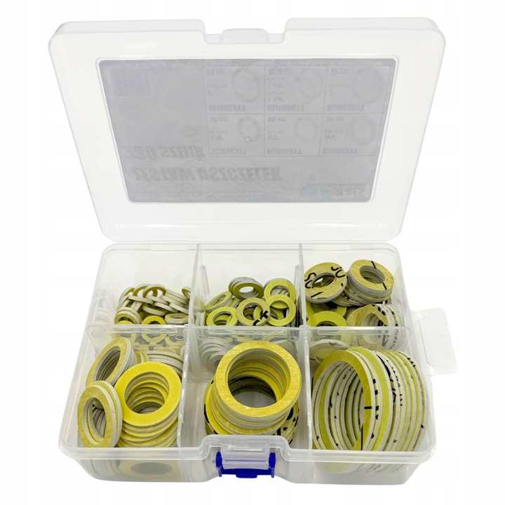 Zestaw uszczelek hydraulicznych płaskich z klingerytu, 230 szt, 7