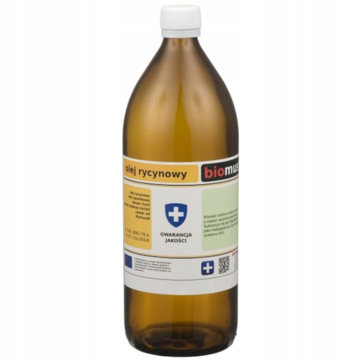 Olej rycynowy nierafinowany 1 l Castor Oil Ph. Eur. bez dodatków