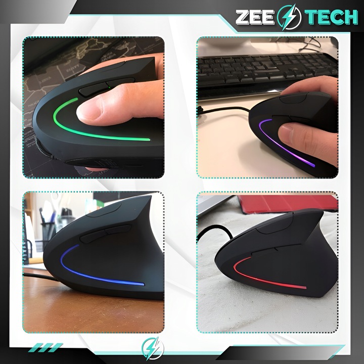 MYSZKA PIONOWA PRZEWODOWA USB WERTYKALNA CICHA MYSZ DO KOMPUTERA LAPTOPA