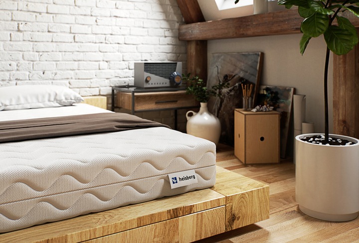 Materac 160x200 kieszeniowy 21 cm ŚREDNIO TWARDY dwustronny 7 stref