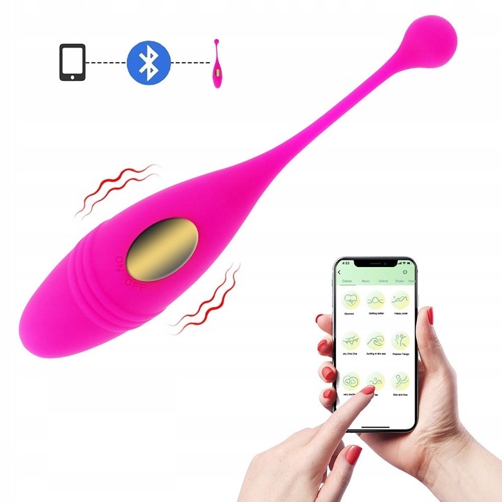 WIBRATOR JAJECZKO WIBRUJĄCE Z APLIKACJĄ - MOCNE DOZNANIA