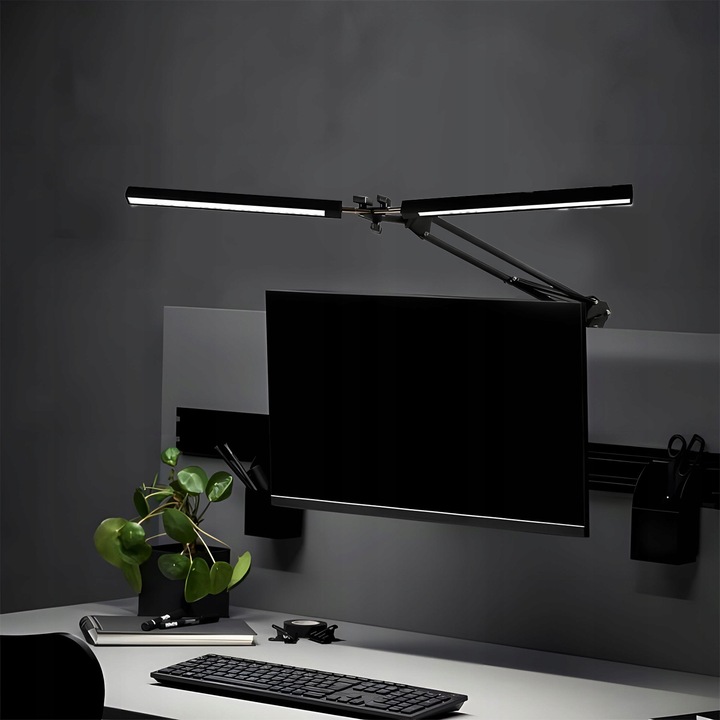 Lampka Biurkowa LED na Biurko Szkolna Lampa Kreślarska do Biura z