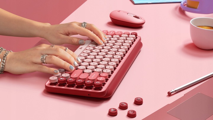 Mechaniczna klawiatura bezprzewodowa Logitech POP Keys US'Intl + CYRYLICA