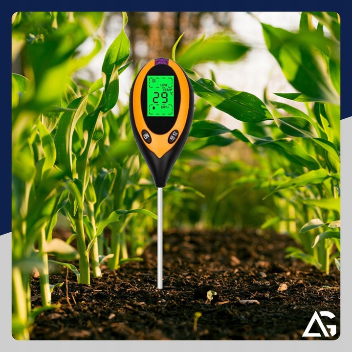 KWASOMIERZ GLEBOWY TESTER PH GLEBY PODŁOŻA ZIEMI MIERNIK WILGOTNOŚCI