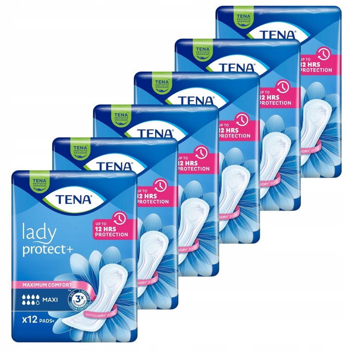 6x12szt podpaski TENA LADY MAXI specjalistyczne dla kobiet wkładki