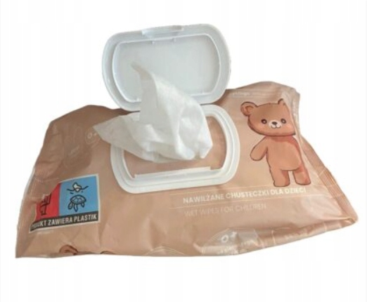 CHUSTECZKI NAWILŻANE WODĄ 98% Z KLIPSEM 10 x 80SZT