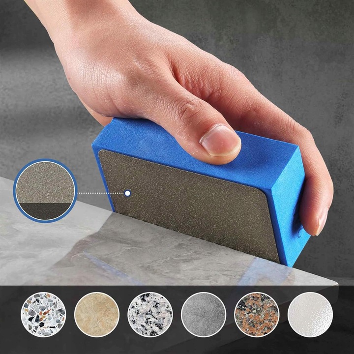 4 SZT DIAMENTOWA KOSTKA DO SZLIFOWANIA GRESU PŁYTEK 60# 100# 200# 400#