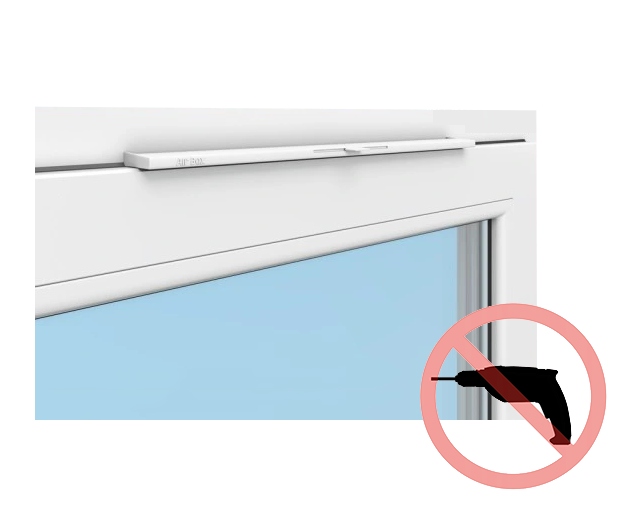 AIR-BOX BIAŁA USZCZELKA Nawiewnik okienny Nawiewniki okienne BEZ