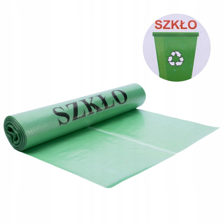 Kolorowe worki do segregacji śmieci 120L - zestaw 4 rolki