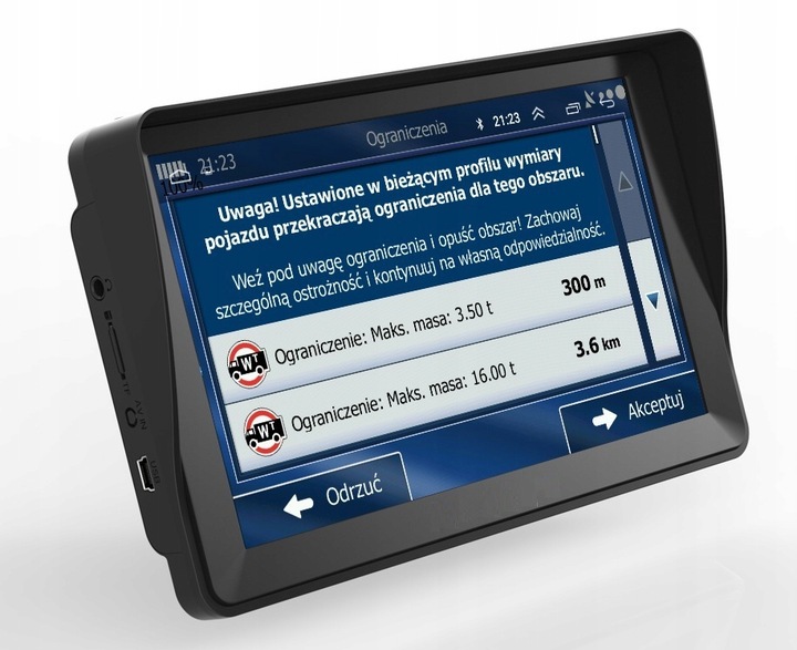 Nawigacja samochodowa dla ciężarówek GPS 7 iGO Primo TIR BUS Autobus