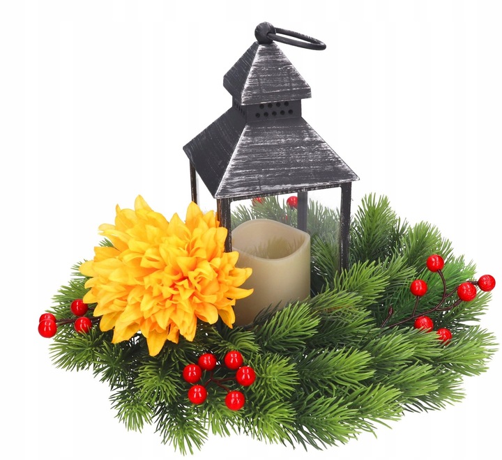 WIANEK ŚWIERKOWY ŚWIĄTECZNY ADWENTOWY STROIK WIENIEC JAK ŻYWY DUŻY PREMIUM