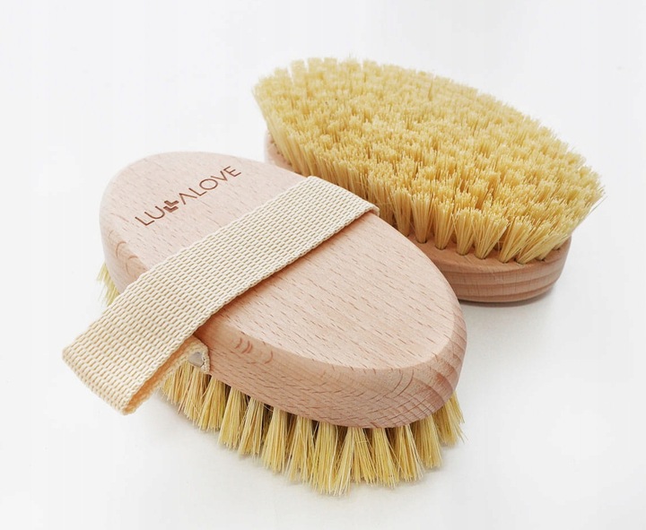 LULLALOVE SZCZOTKA DO MASAŻU CIAŁA NA SUCHO TAMPICO KLASYK OWALNA OSTRA