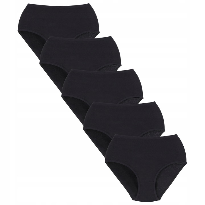 5PAK WYSOKI STAN MAJTKI FIGI DAMSKIE BAWEŁNIANE XXL