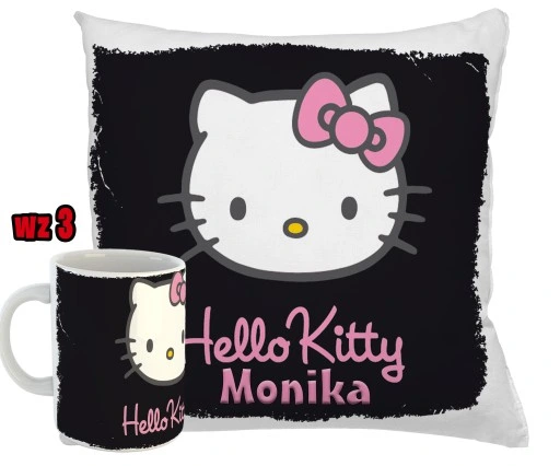 KUBEK + PODUSZKA zestaw HELLO KITTY RÓŻNE WZORY
