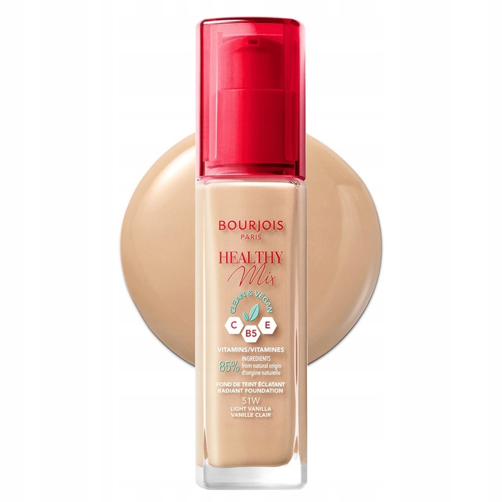 Bourjois Healthy Mix Clean Vegan Podkład do twarzy - 51W LIGHT VANILLA