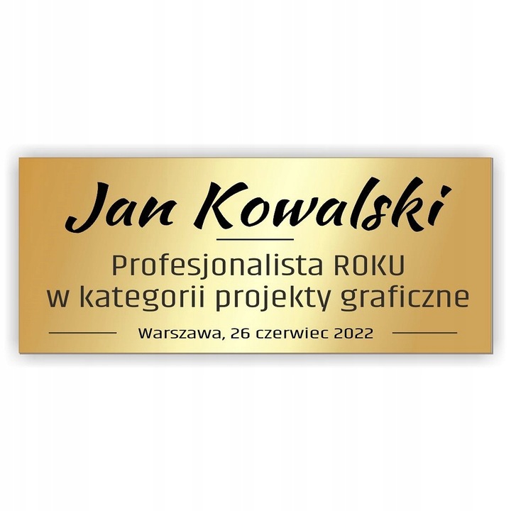 GRAW - Tabliczka MAŁA kolor