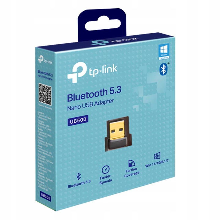 TP-Link UB500 adapter Bluetooth 5.3, nano karta sieciowa USB, dla Windows