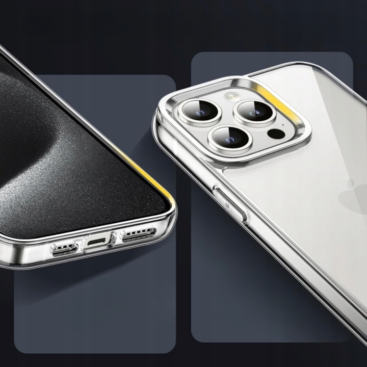 ETUI IPHONE 15 PRO CLEAR CASE OBUDOWA PREMIUM