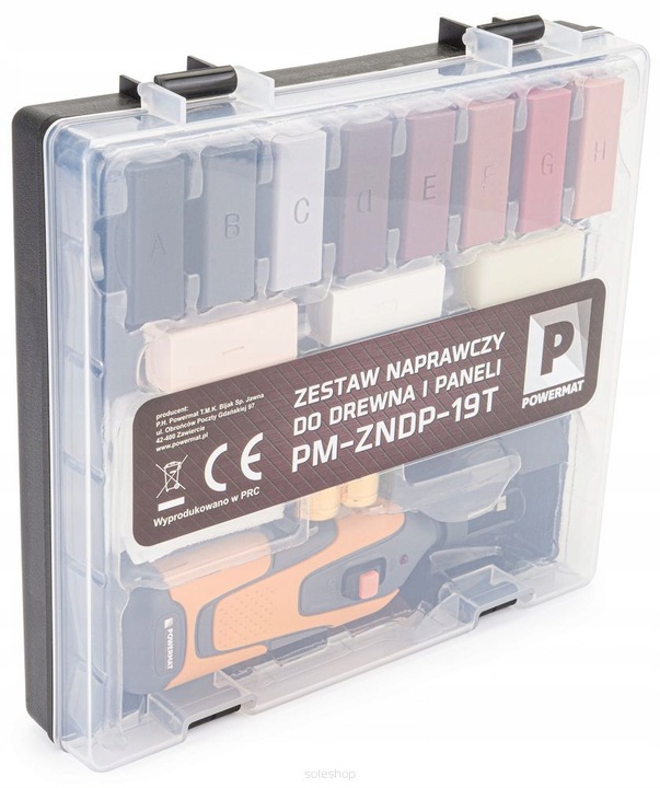 ZESTAW DO NAPRAWY PANELI MEBLI WOSK NAPRAWCZY 18 SZTUK WALIZKA