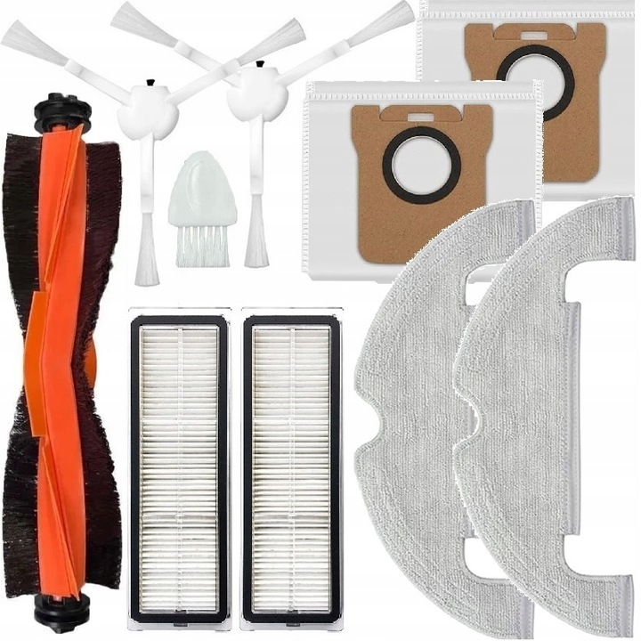 ZESTAW DO XIAOMI ROBOT VACUUM X10, MOP 2 ULTRA / SZCZOTKI FILTRY WORKI MOPY