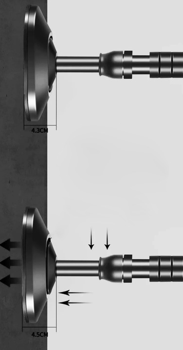 DRĄŻEK DO PODCIĄGANIA drążek ROZPOROWY do ćwiczeń REGULOWANY STALOWY 69-100