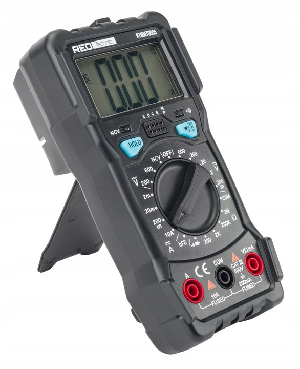 Miernik CYFROWY Elektryczny PROFESJONALNY Multimetr Prądu LCD 600V AC/DC