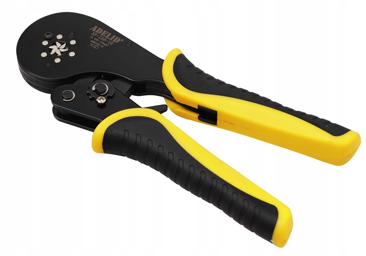 ZACISKARKA PRASKA DO TULEJEK KONEKTORÓW KABLI SZEŚCIOKĄTNA 0,08-16 mm2