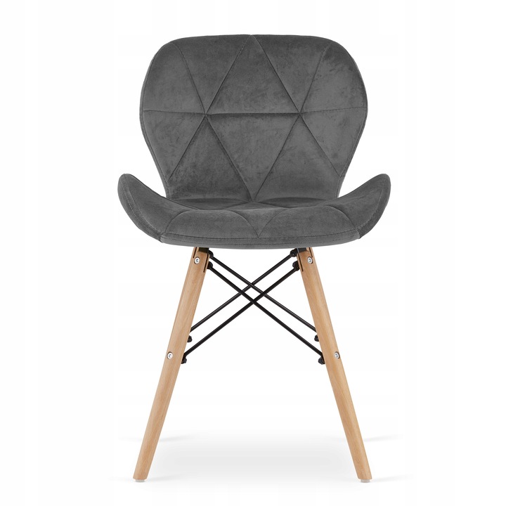 Stół Okrągły Biały Nowoczesny 4 Krzesła Szare Do Salonu Jadalni Kuchni