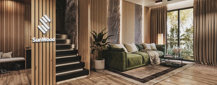 Lamele na BIAŁEJ PŁYCIE Ścienne 275x46 Listwy na Ścianę DĄB PREMIUM