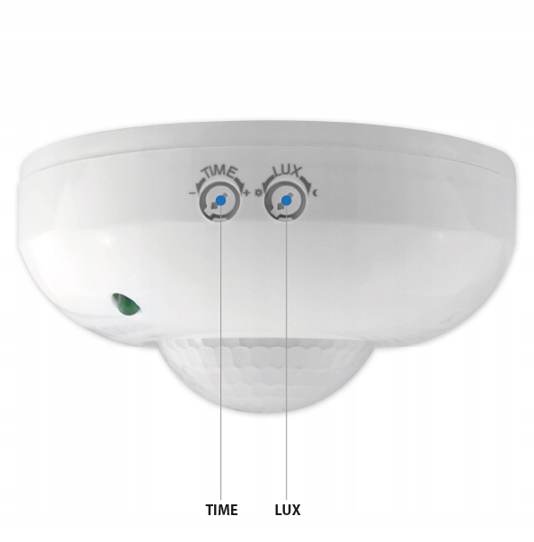 CZUJNIK RUCHU ZMIERZCHU natynkowy LED sufitowy PIR