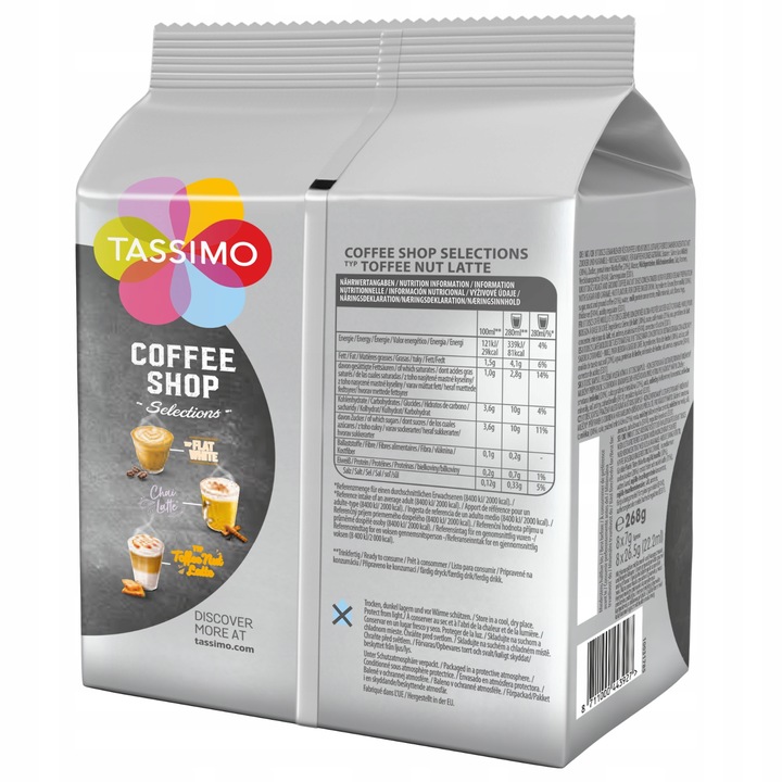 Tassimo Jacobs CSS TOFFEE NUT LATTE, 8 sztuk