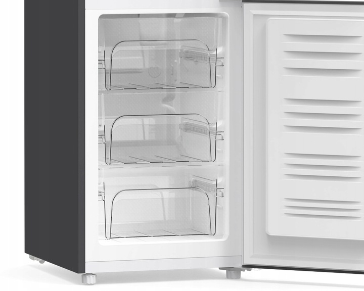 Lodówka No Frost 175cm 225L Smith&Brown SFBF-532-BE3 Czarna WĄSKA